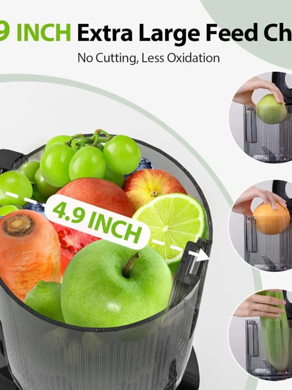 Cold Press Juicer with 4.9